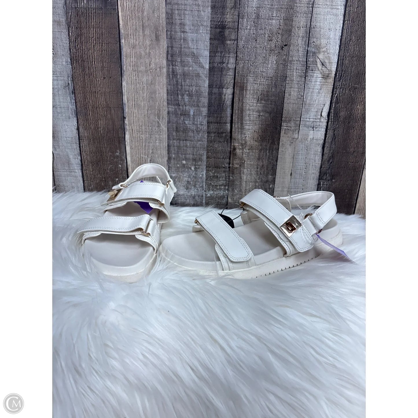 Sandals Flats By A New Day In Ivory, Size: 8