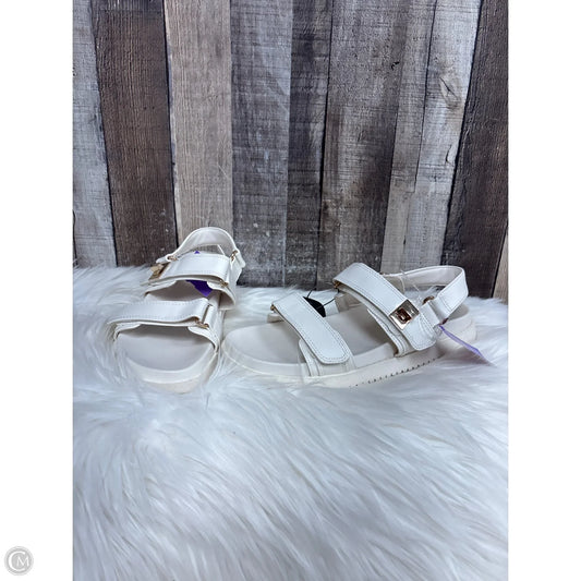 Sandals Flats By A New Day In Ivory, Size: 8