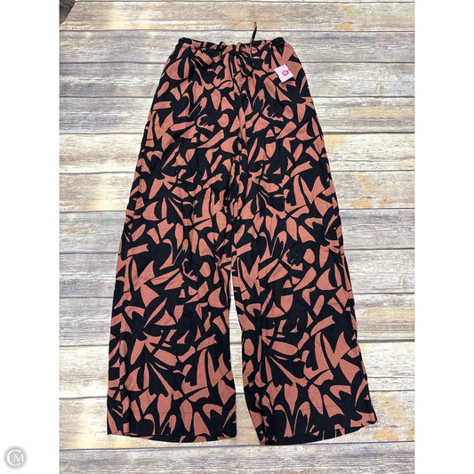 Pants Wide Leg By A New Day In Black & Brown, Size: Xs
