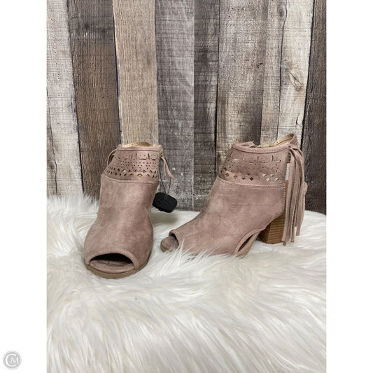 Shoes Heels Block By Not Rated In Tan, Size: 7.5