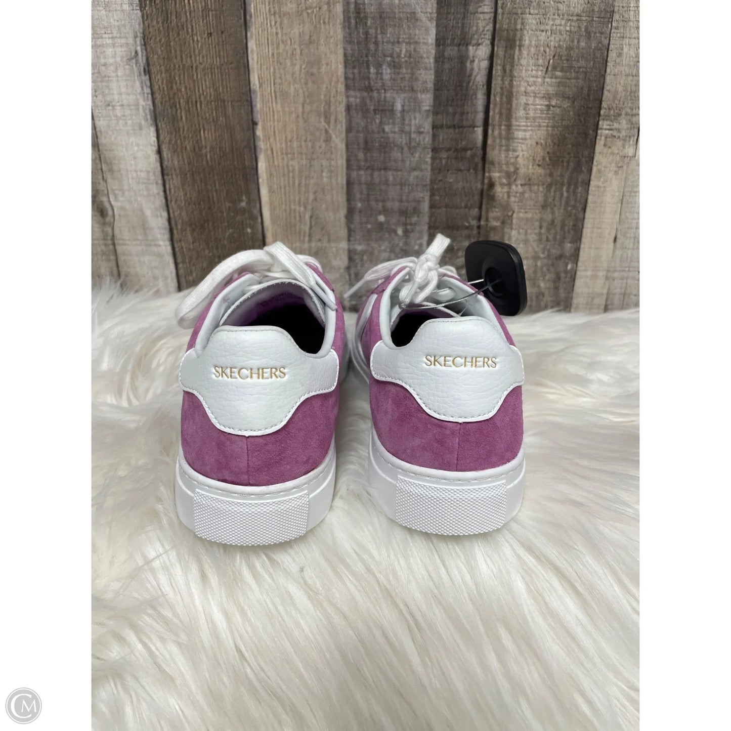 Shoes Sneakers By Skechers In Pink & White, Size: 9
