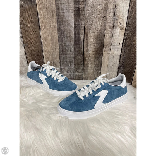 Shoes Sneakers By Skechers In Blue & White, Size: 9