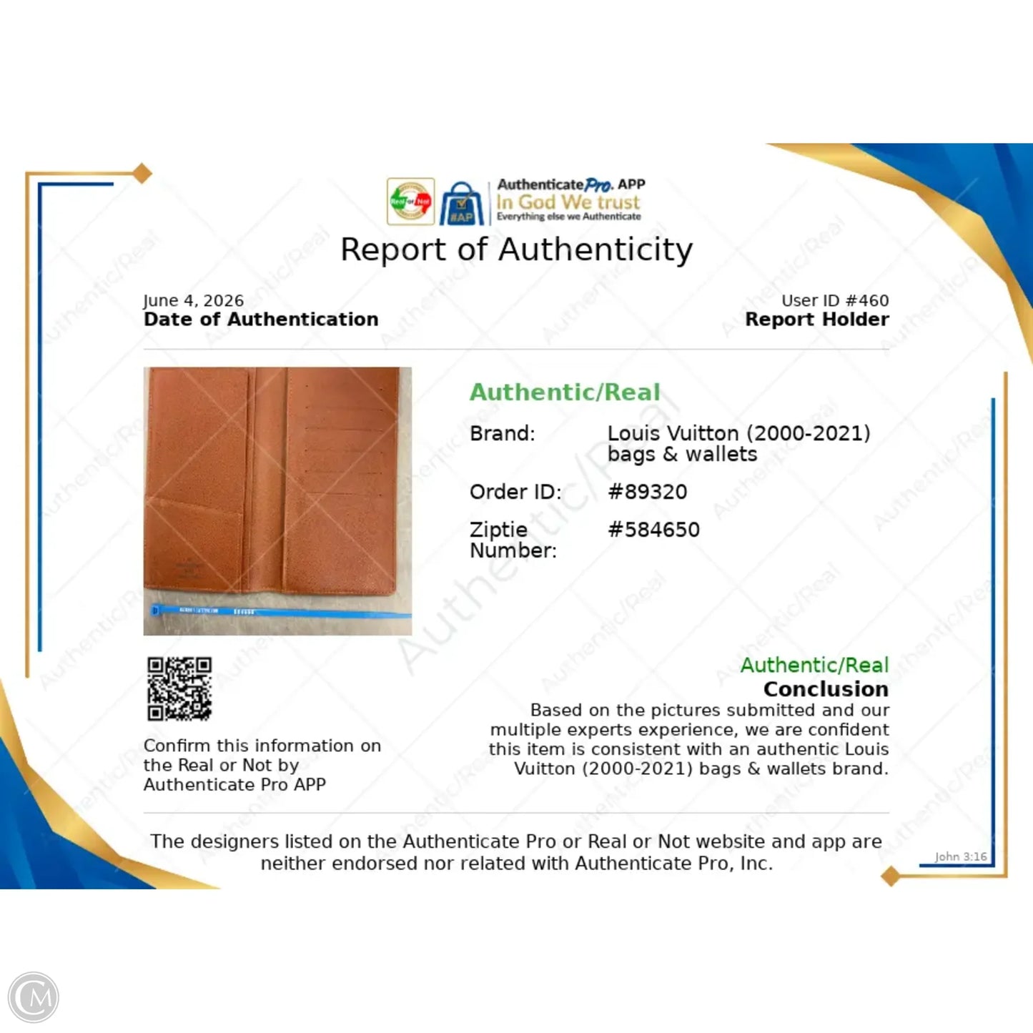 Accessory Luxury Designer Tag By Louis Vuitton