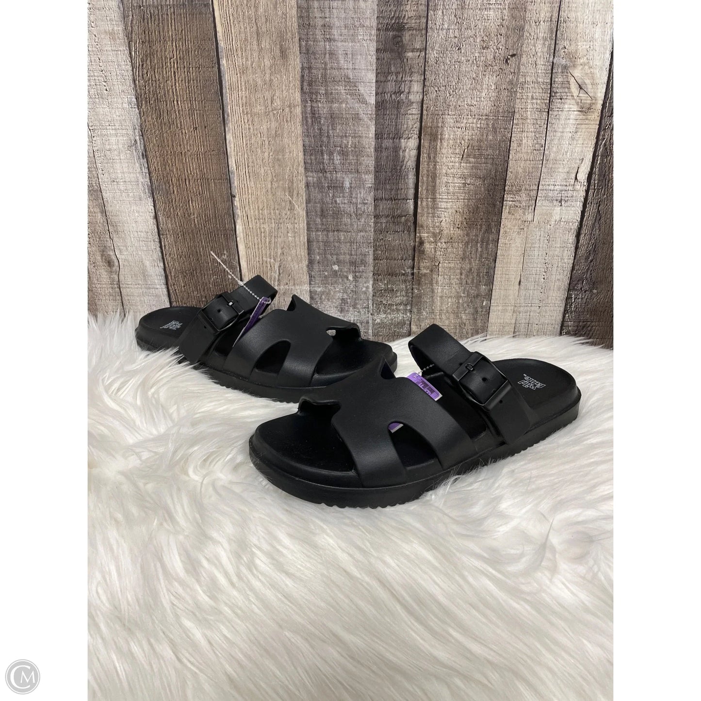 Sandals Flats By Wild Fable In Black, Size: 9