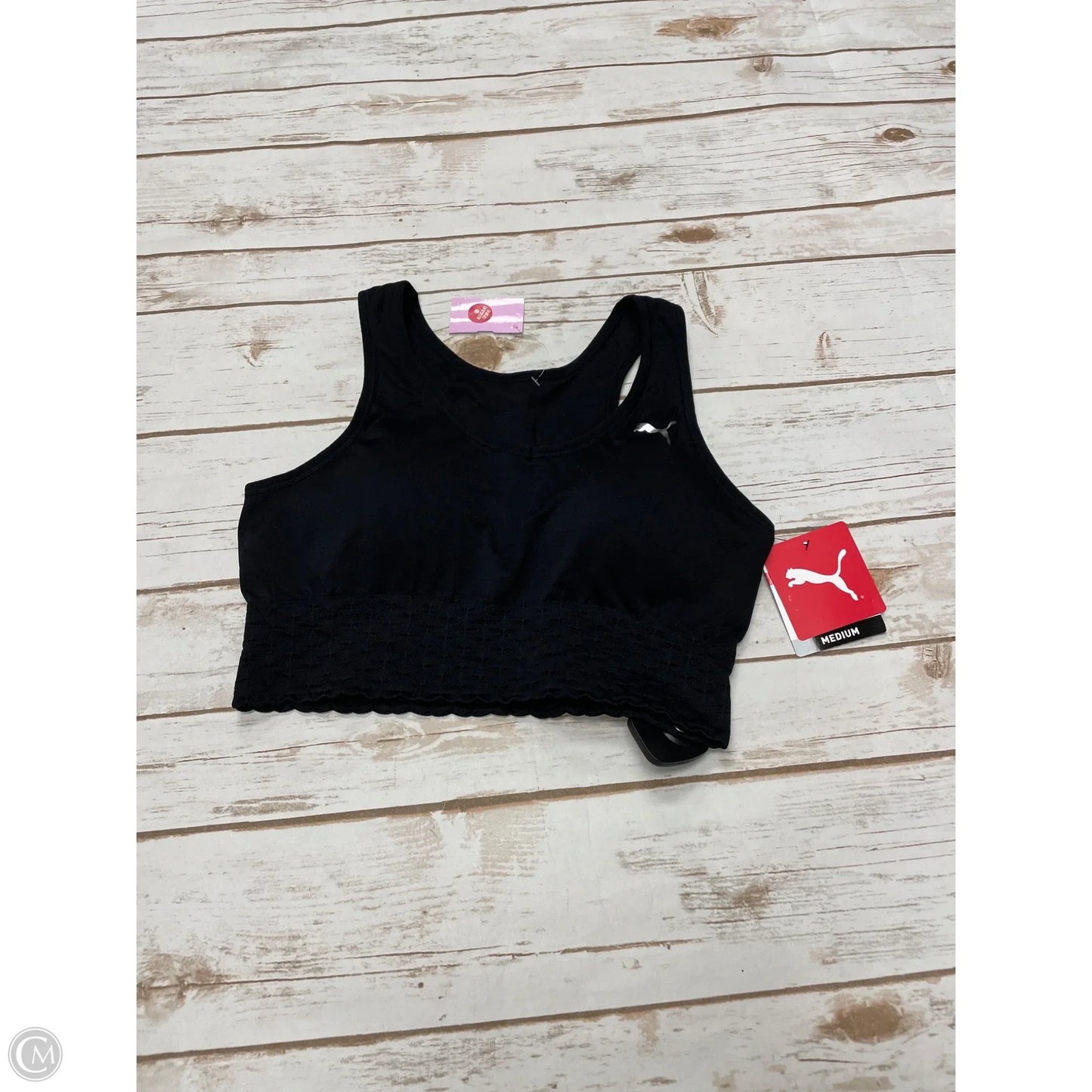 Athletic Bra By Puma In Black, Size: M
