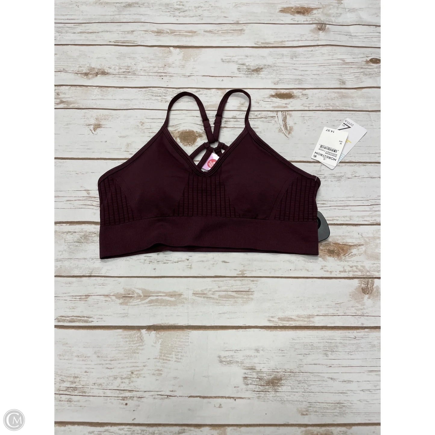 Athletic Bra By Zella In Maroon, Size: M