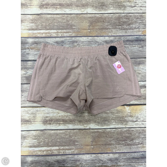 Athletic Shorts By Adidas In Tan, Size: M
