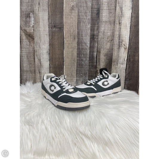 Shoes Designer By Coach In Grey & White, Size: 10