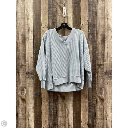 Top Long Sleeve By American Eagle In Blue, Size: Xs