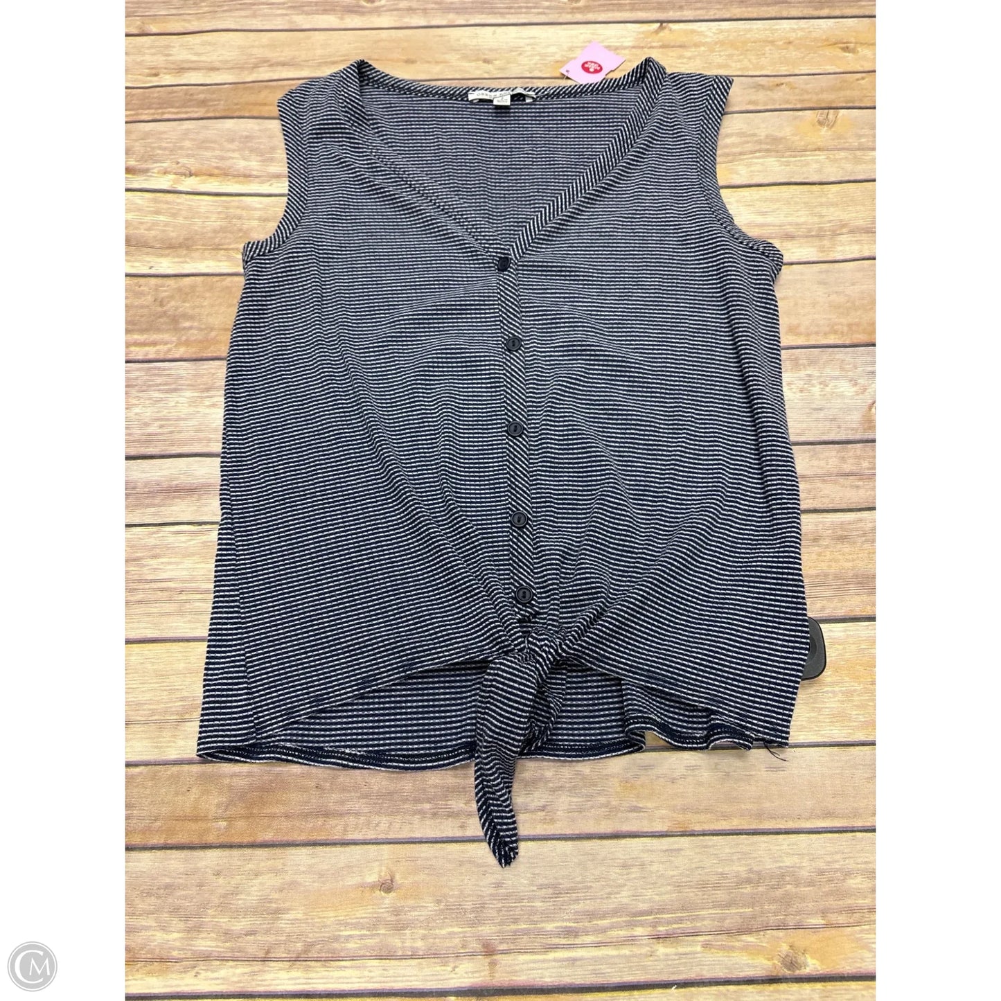 Top Sleeveless By Green Envelope In Blue, Size: S