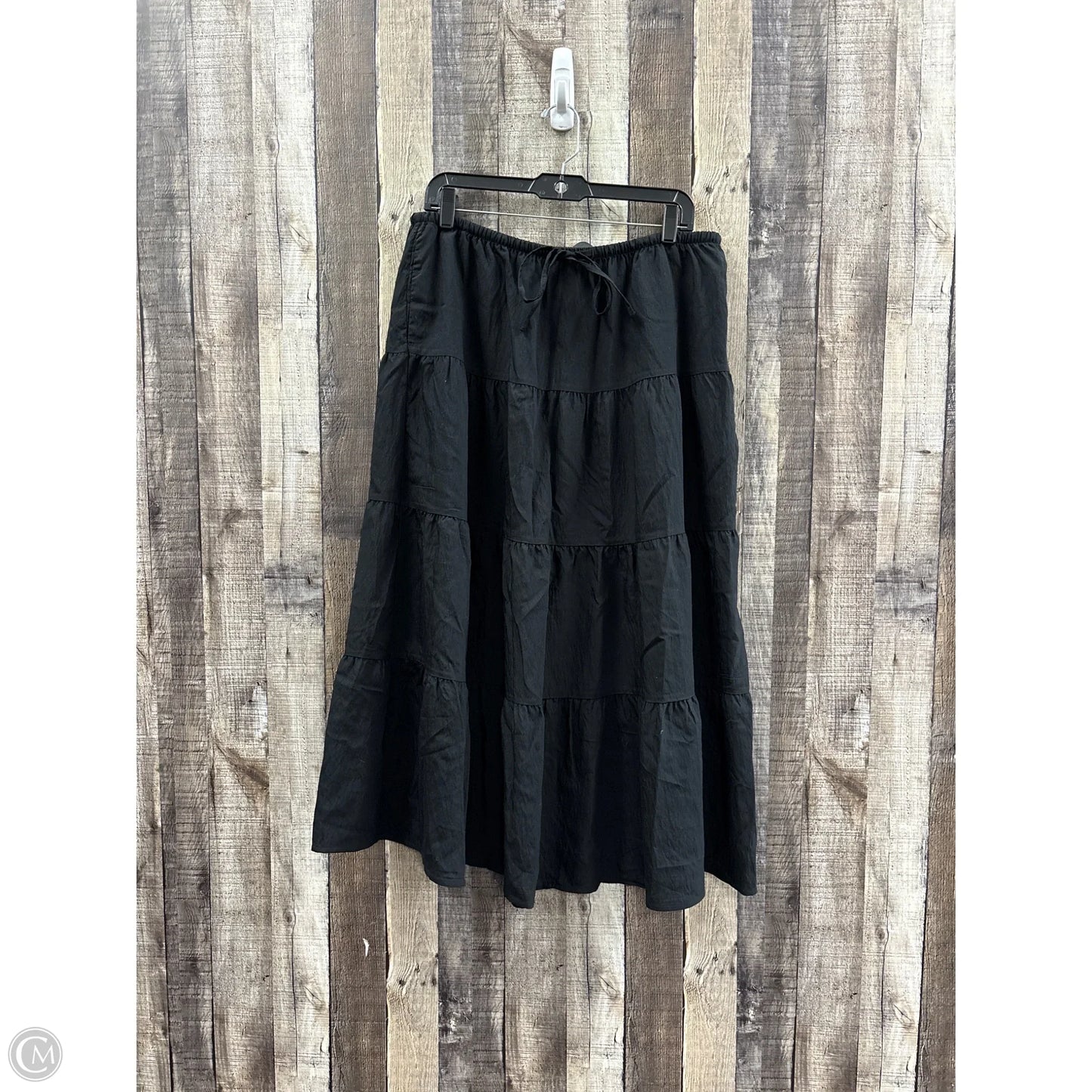 Skirt Maxi By A New Day In Black, Size: L