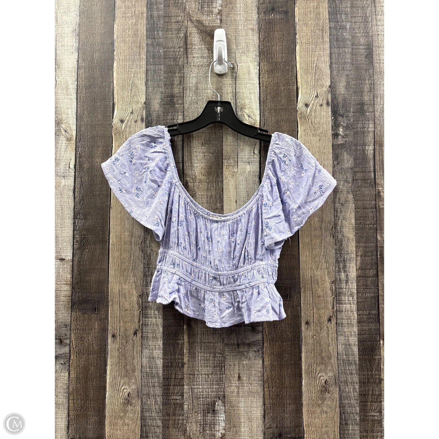 Top Short Sleeve By Altard State In Purple, Size: M