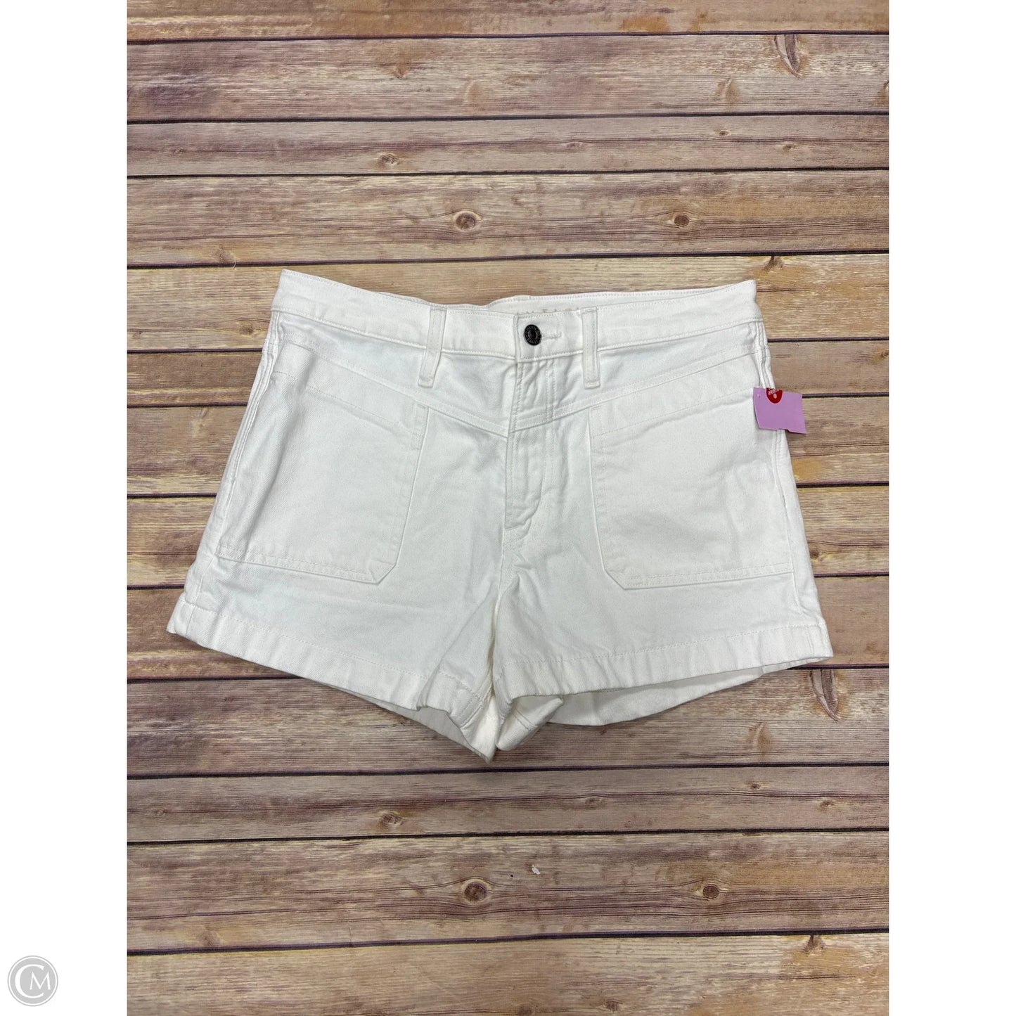 Shorts By American Eagle In White Denim, Size: 8