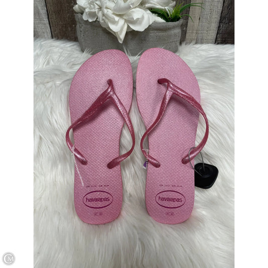 Sandals Flip Flops By Havaianas In Pink, Size: 11