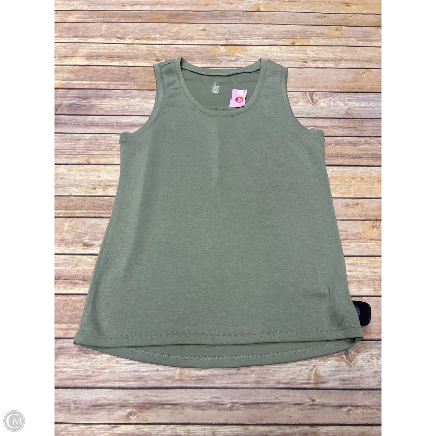 Athletic Tank Top By Gaiam In Green, Size: M