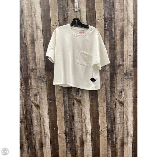 Top Short Sleeve Basic By Clothes Mentor In White, Size: L