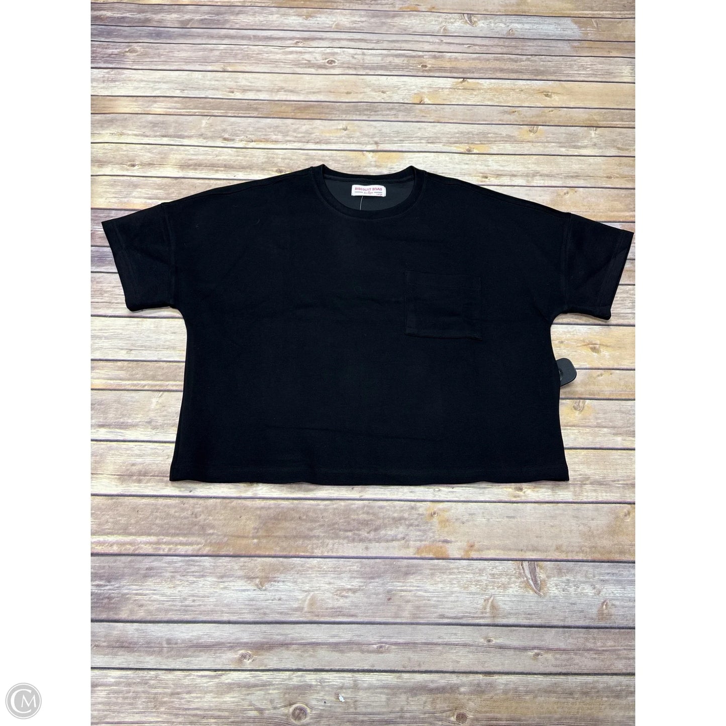 Top Short Sleeve Basic By Cme In Black, Size: M