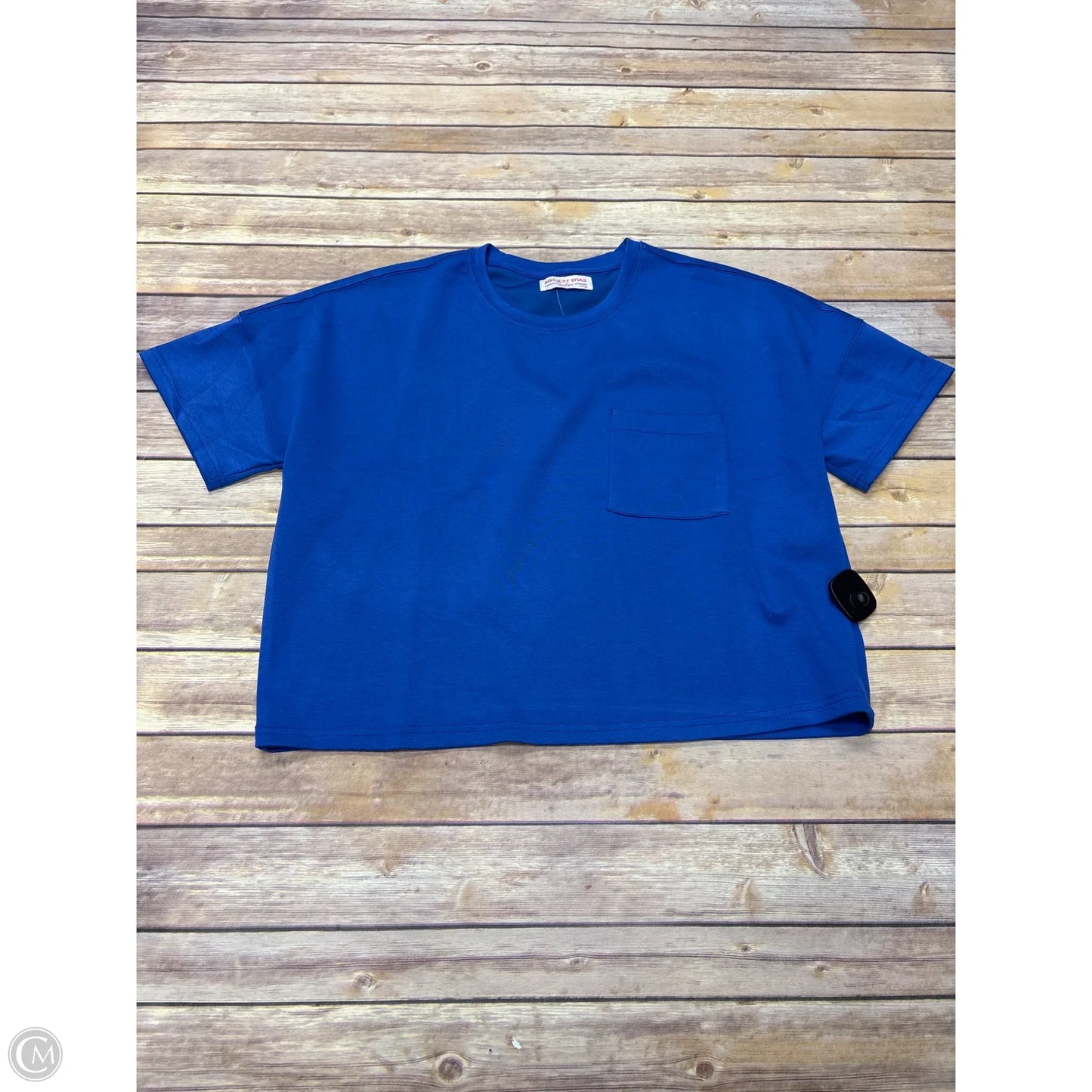Top Short Sleeve Basic By Cme In Blue, Size: L