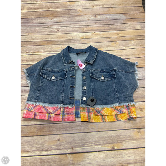 Jacket Denim By Akira In Blue Denim, Size: L