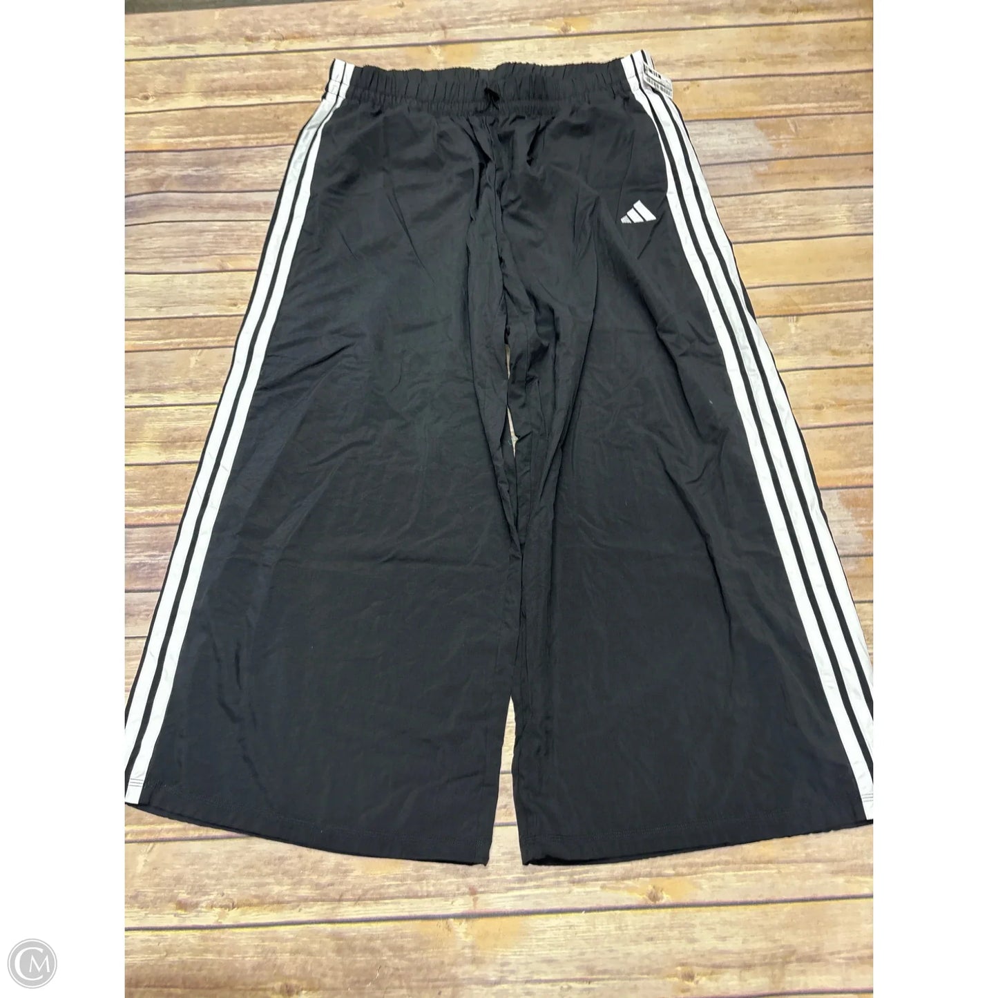 Athletic Pants By Adidas In Black & White, Size: Xl