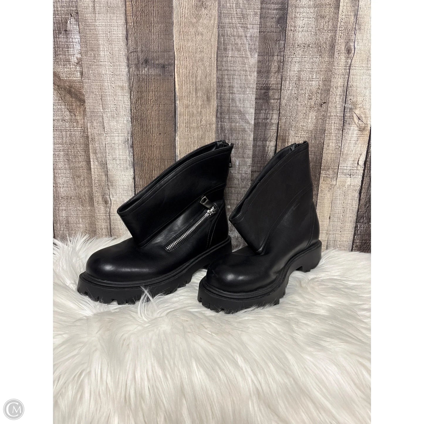 Boots Ankle Flats By Azalea Wang In Black, Size: 11