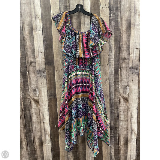 Dress Casual Midi By Rabbit In Multi-colored, Size: M