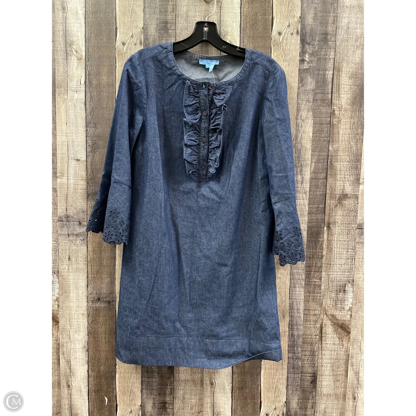 Dress Casual Short By Draper James In Blue Denim, Size: M