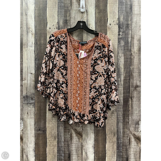 Top 3/4 Sleeve By Cynthia Rowley In Multi-colored, Size: S