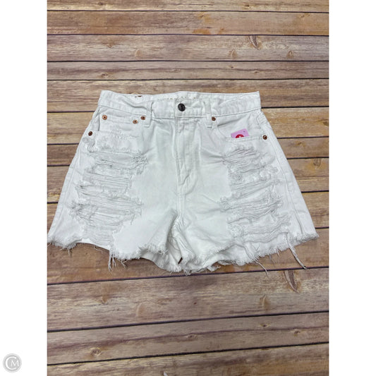 Shorts By American Eagle In White Denim, Size: 4