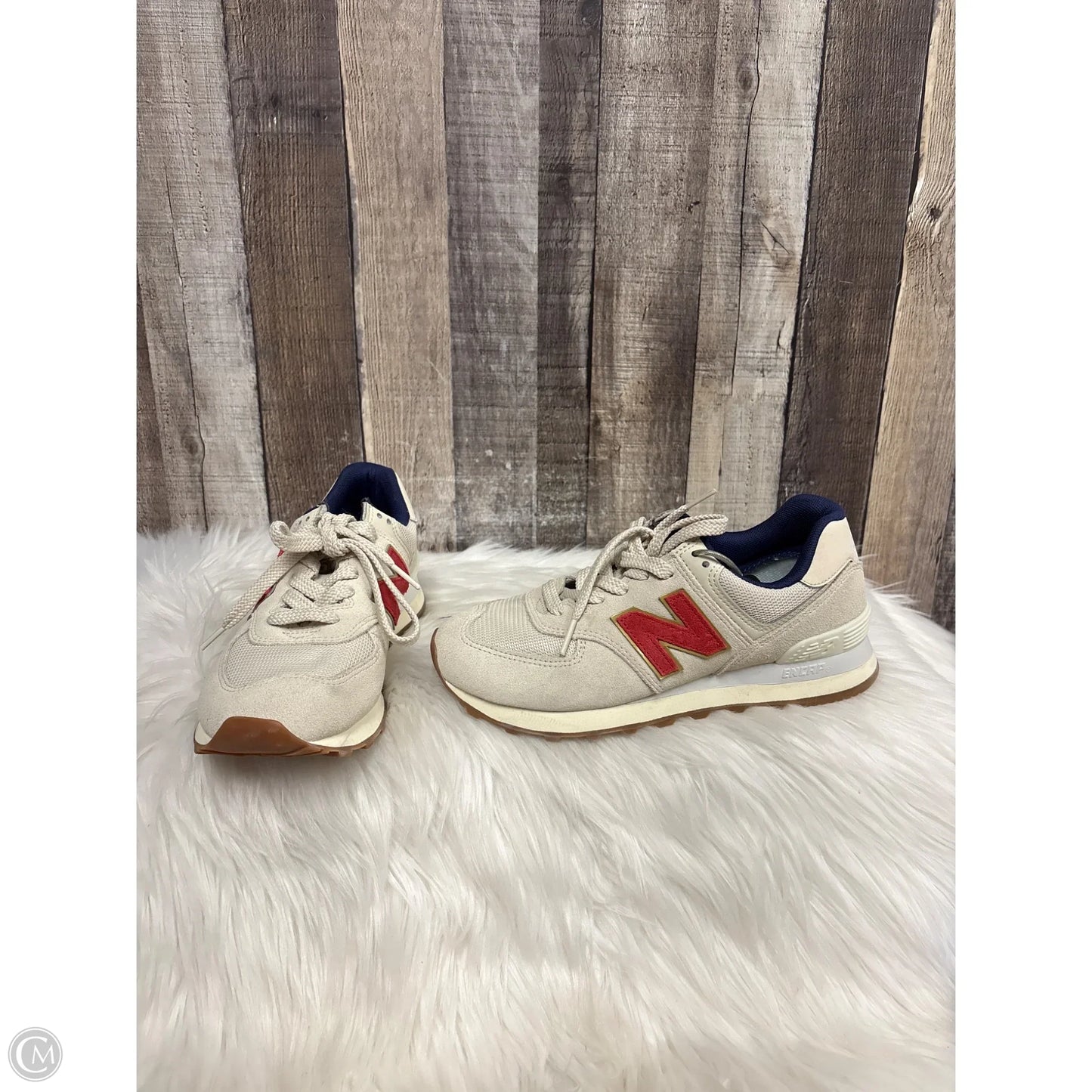 Shoes Athletic By New Balance In Grey & Red, Size: 6