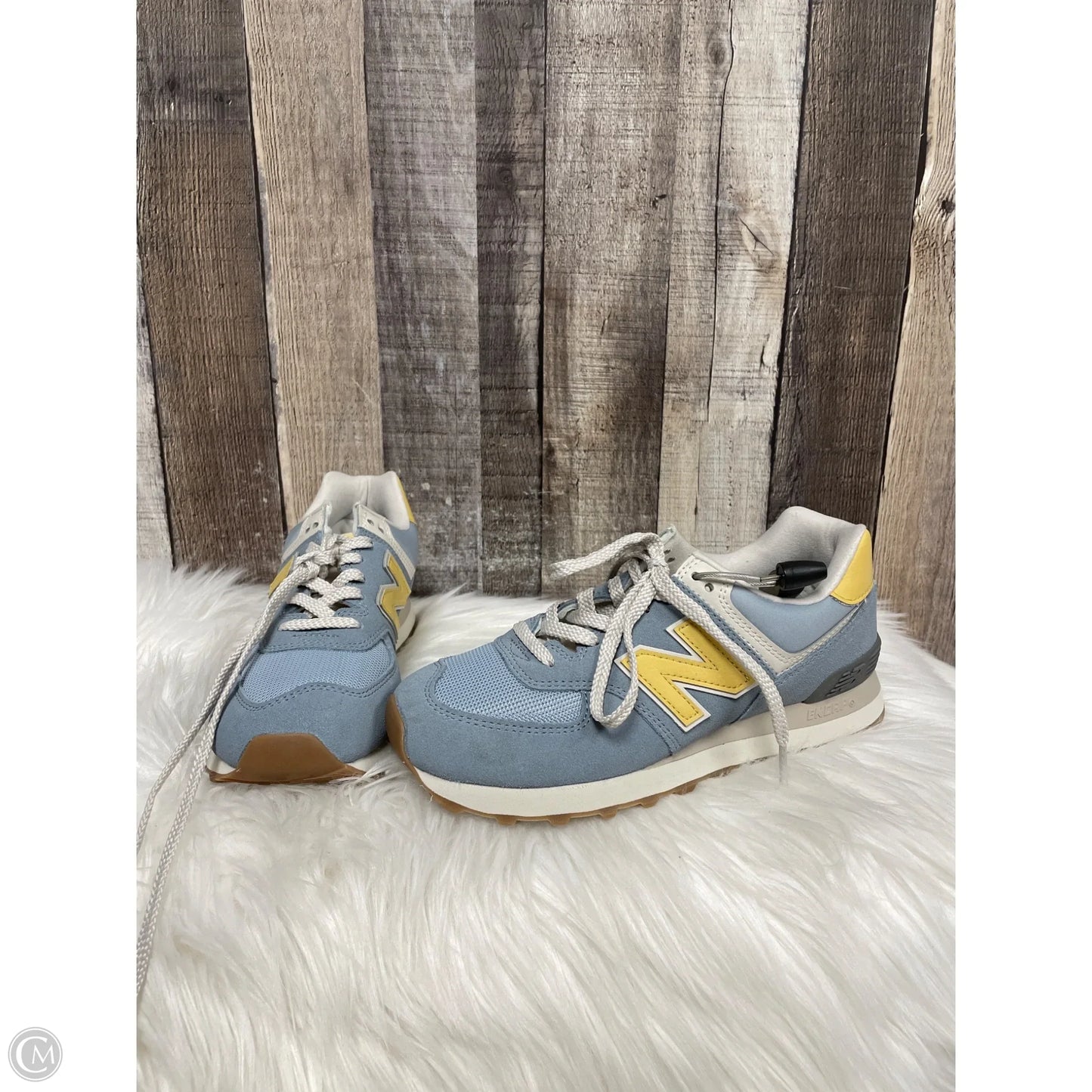 Shoes Athletic By New Balance In Blue & Yellow, Size: 7.5