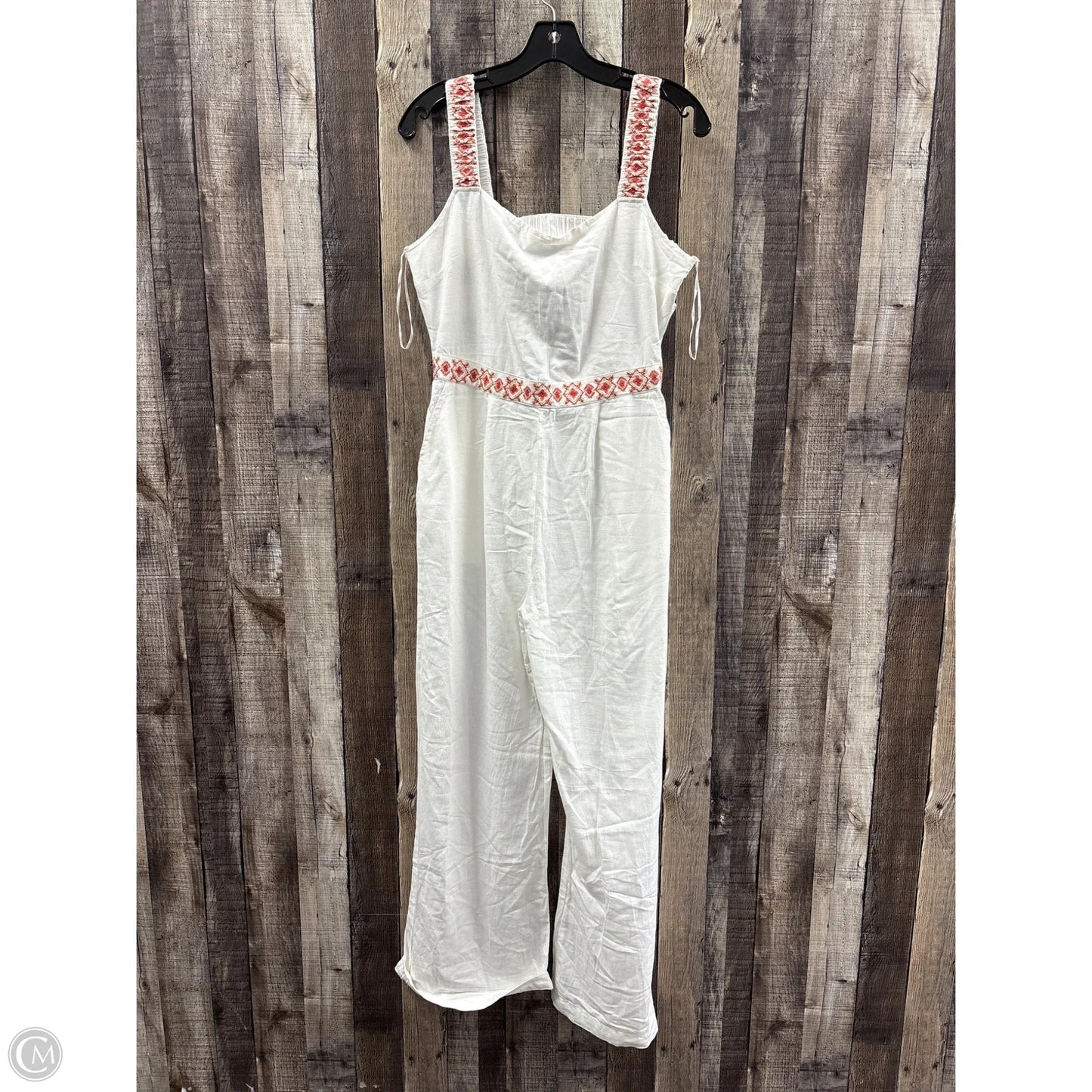 Jumpsuit By Clothes Mentor In Ivory, Size: M