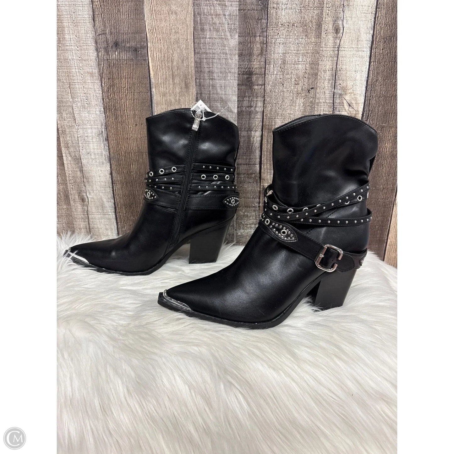 Boots Ankle Heels By Michael By Michael Kors In Black, Size: 11