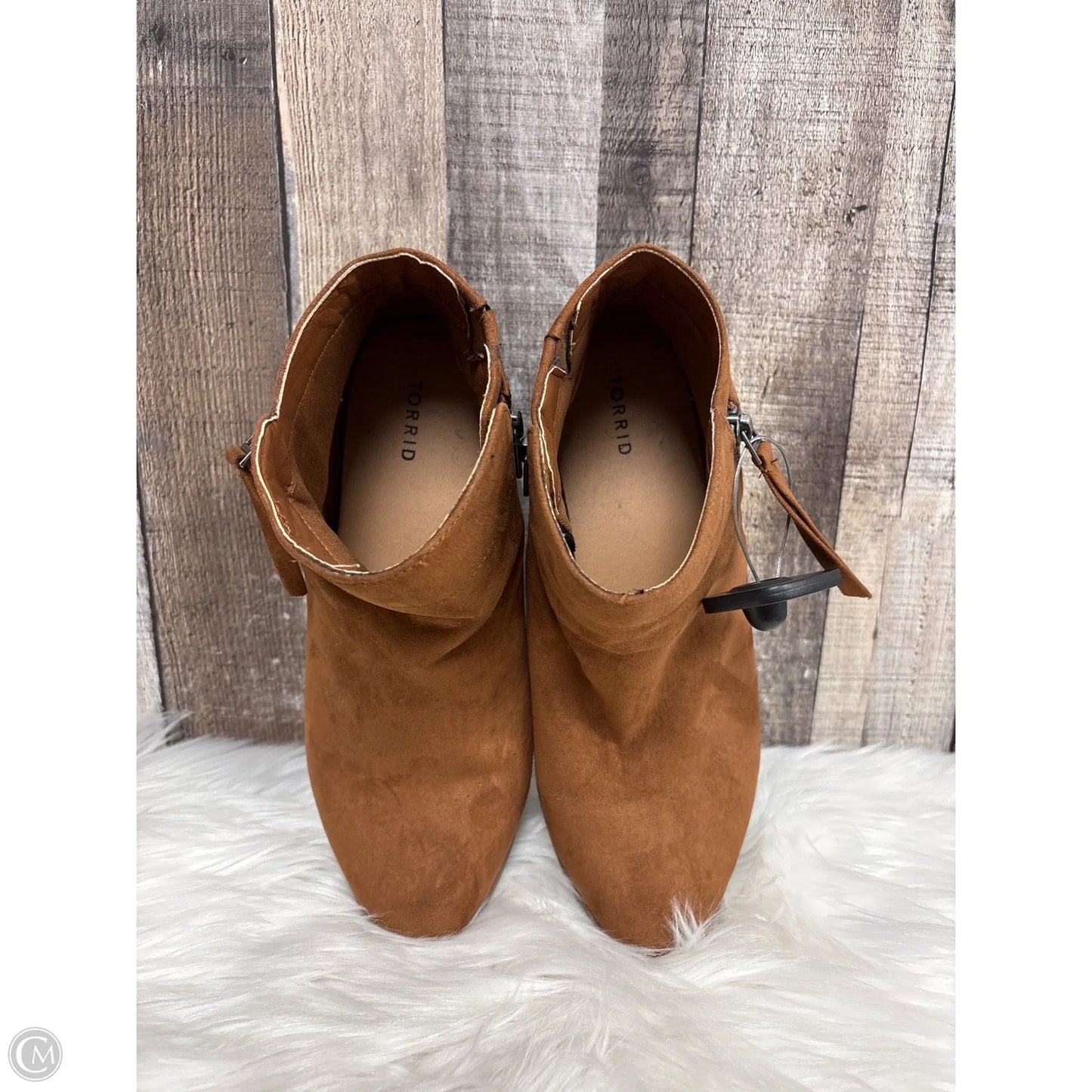 Boots Ankle Flats By Torrid In Brown, Size: 10