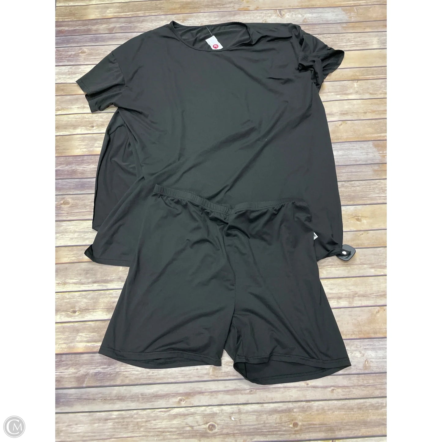 Shorts Set By Shein In Black, Size: 4x