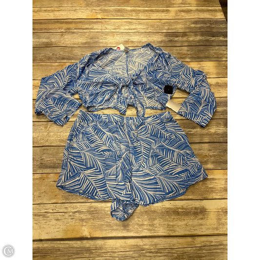 Shorts Set By Shade & Shore In Blue & White, Size: L