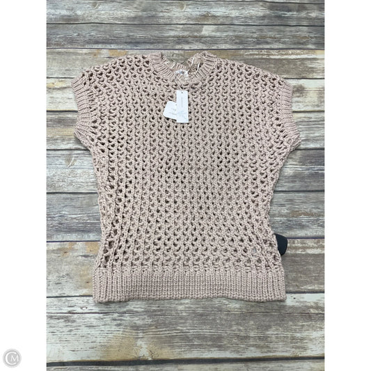 Top Sleeveless By Bluivy In Tan, Size: S