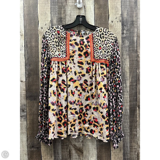Top Long Sleeve By Blank London In Floral Print, Size: M