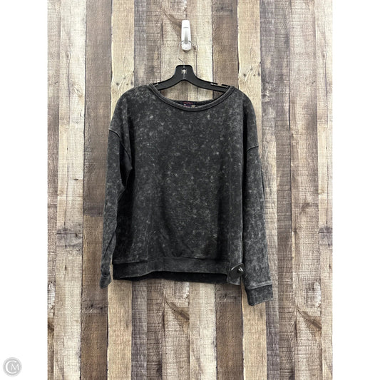 Top Long Sleeve By Cme In Grey, Size: S