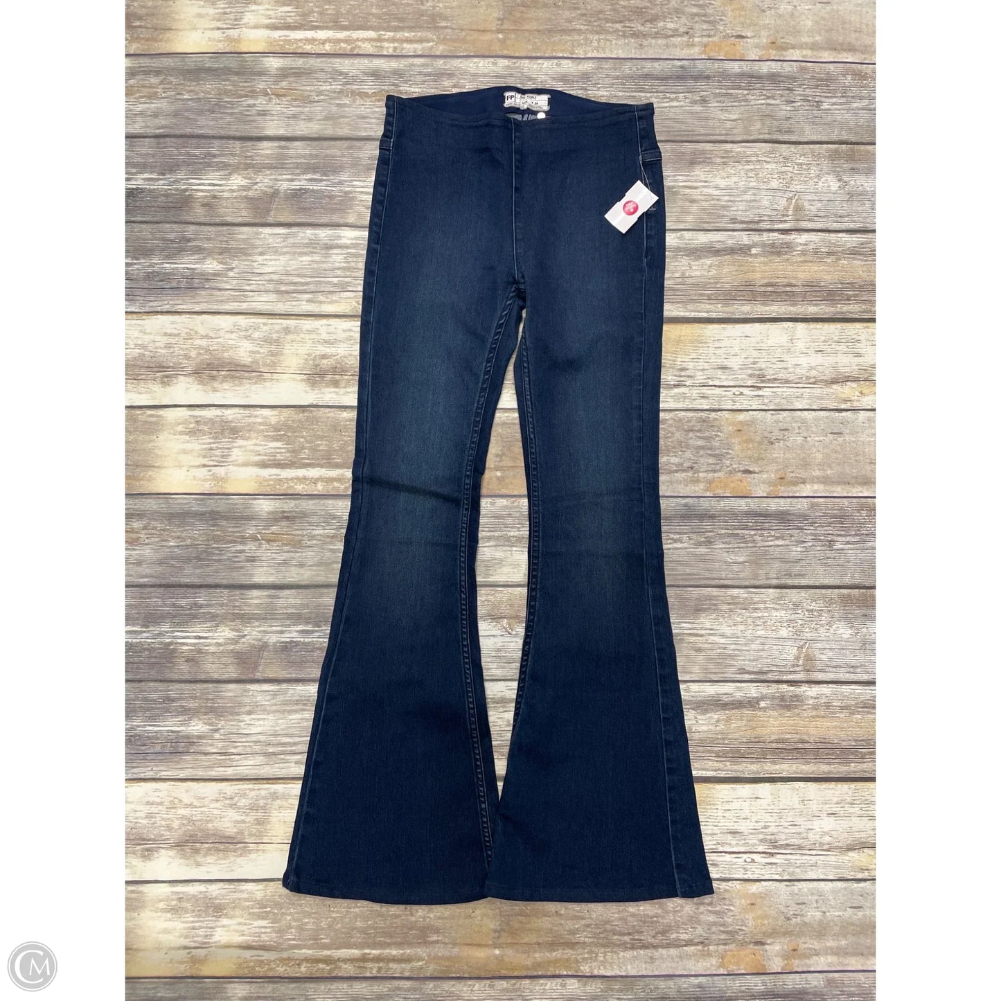 Jeans Wide Leg By Free People In Blue Denim, Size: 0