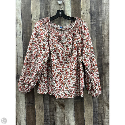 Top Long Sleeve By Old Navy In Multi-colored, Size: M