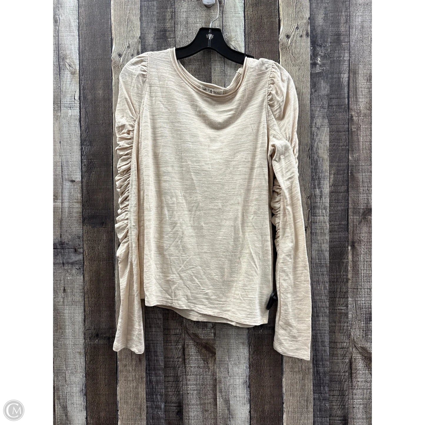 Top Long Sleeve By We The Free In Ivory, Size: M