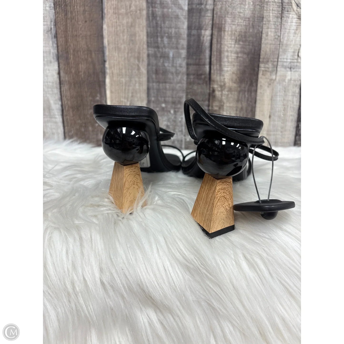 Shoes Heels Block By Clothes Mentor In Black & Tan, Size: 9