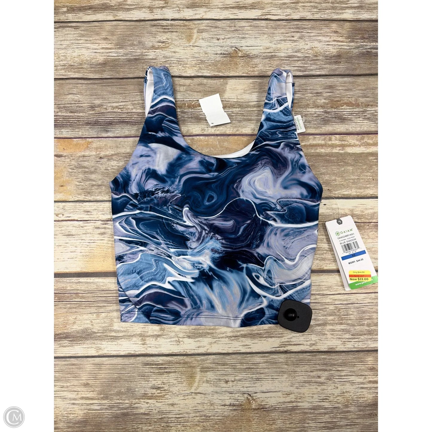 Athletic Bra By Gaiam In Blue, Size: Xs