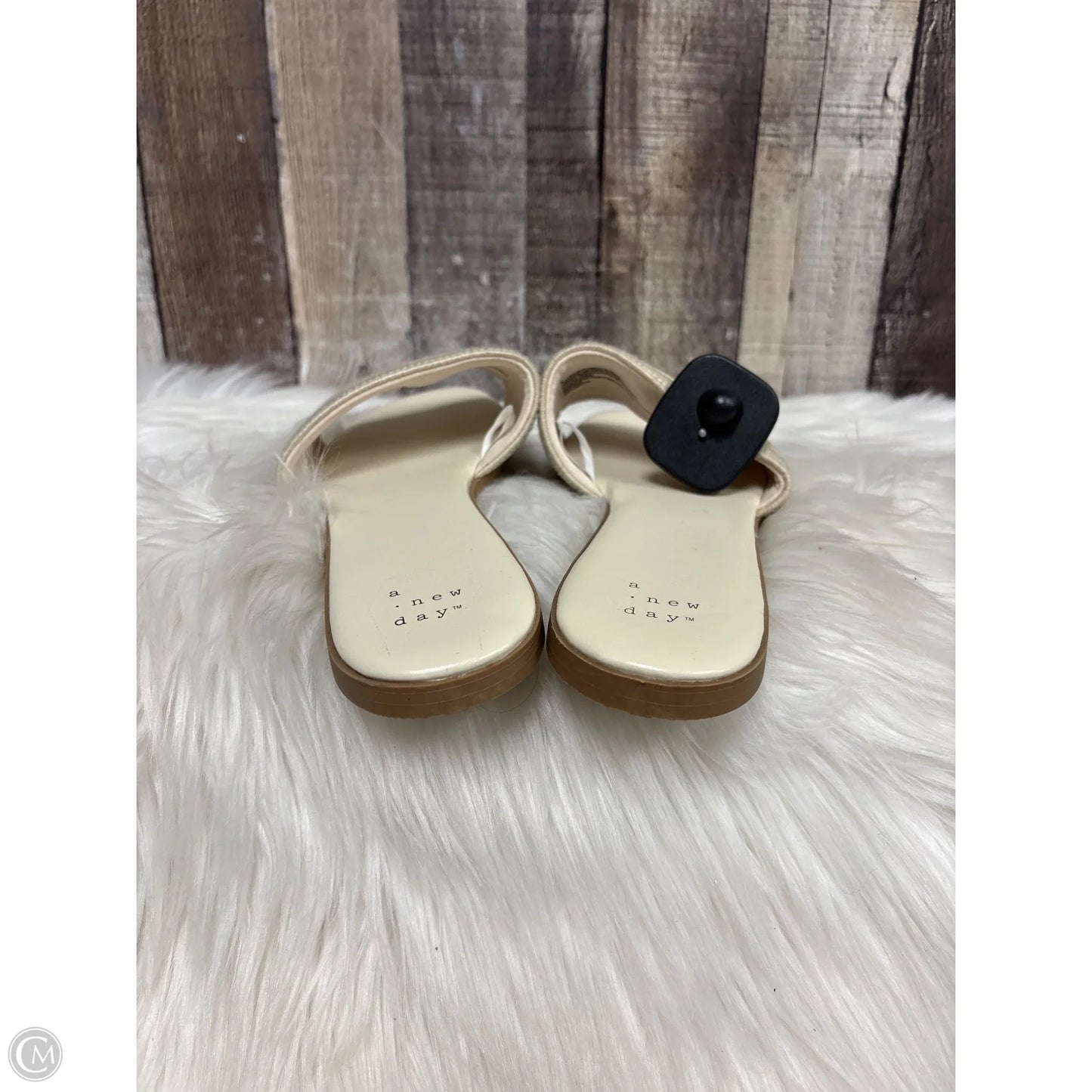 Sandals Flats By A New Day In Ivory, Size: 8