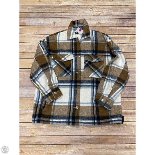 Jacket Shirt By Zara In Multi-colored, Size: S