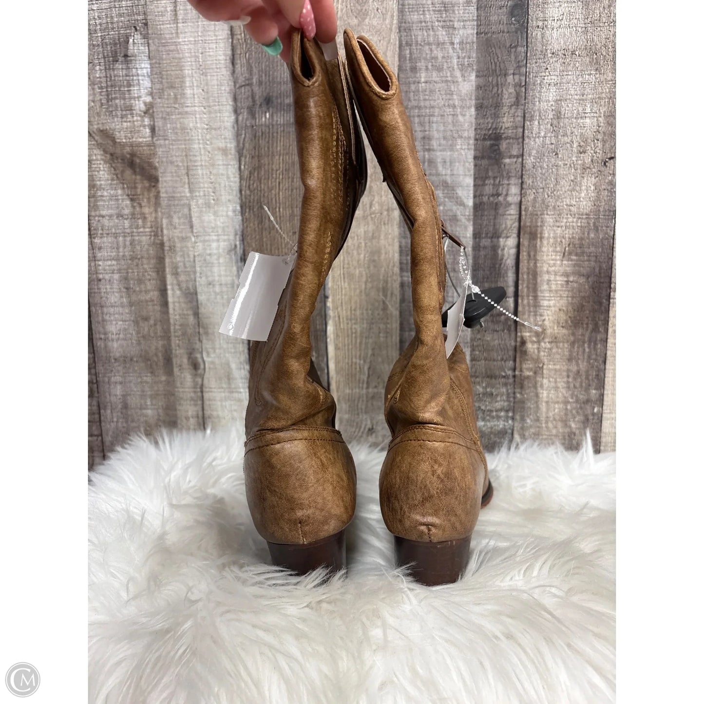 Boots Western By Charming Charlie In Brown, Size: 6