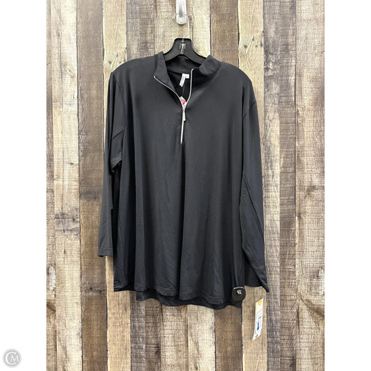 Athletic Top Long Sleeve Collar By Lulu B In Black, Size: 1x