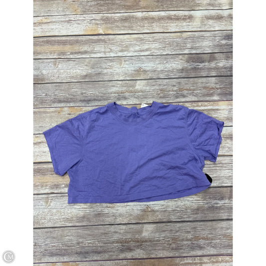 Athletic Top Short Sleeve By Lululemon In Purple, Size: S