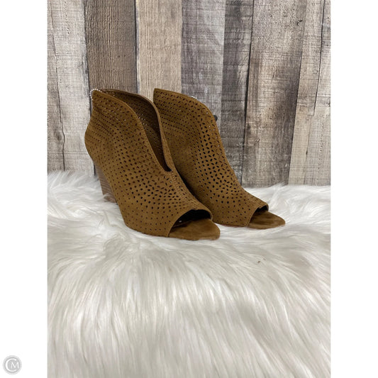 Sandals Heels Block By Vince Camuto In Brown, Size: 8.5